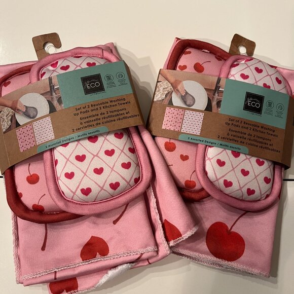 Ciroa Home Reusable Washing Pads and Kitchen Towels (Set‎ of 2 /NEW) (hx) - Picture 12 of 12